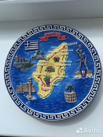Тарелка настенная Греция