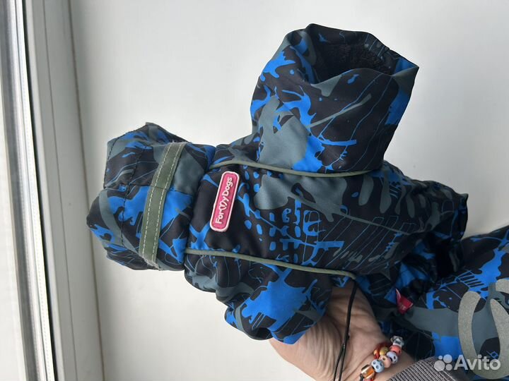 Зимний комбинезонна собачку мальчик