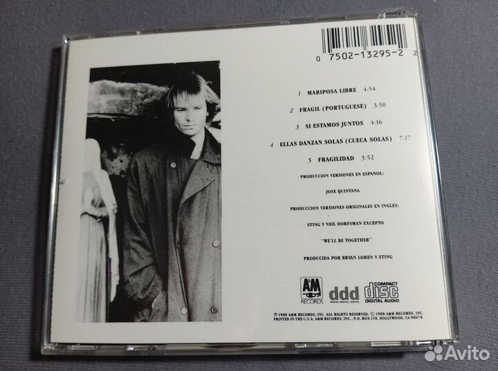 Sting Nada Como El Sol CD 1988 USA