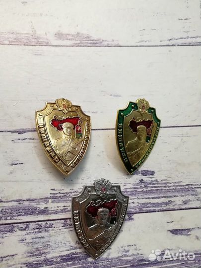 Знак Старший Погран Отряда РФ алюминий