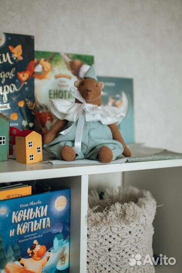 Мишка циркач / интерьерная игрушка ручной работы