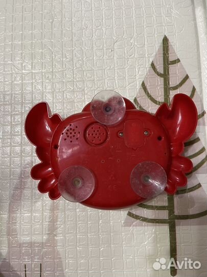 Игрушка для ванной на присосках пенный краб