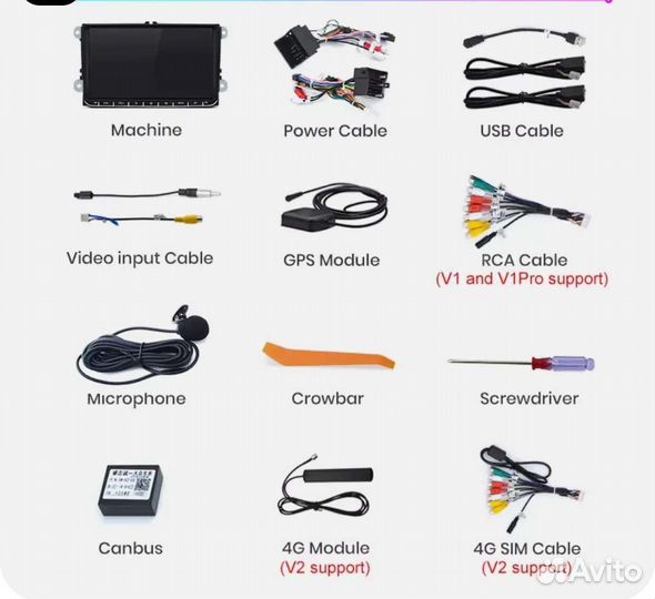 Сенсорная магнитола Volkswagen Junsun V1 pro