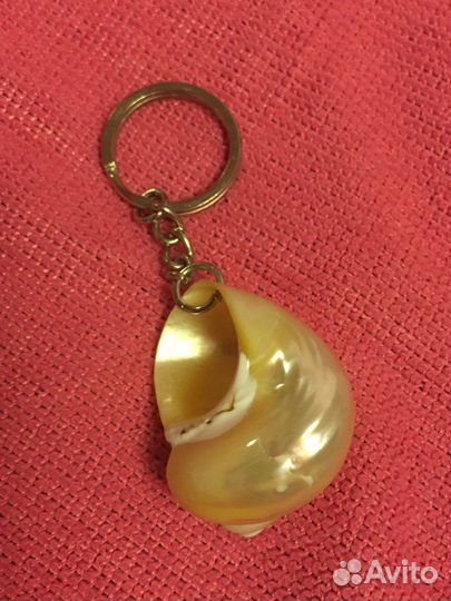 Перламутровая ракушка морская брелок