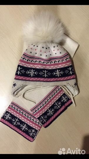 Комплект шапка, шарф