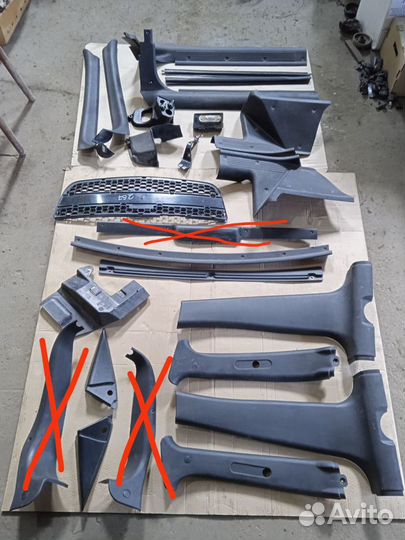 Пластик салона и кузова Chevrolet Niva