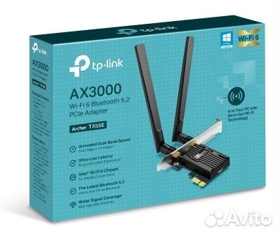 Адаптер PCI Express TP-Link Archer TX55E AX3000 W