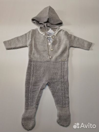 Костюм детский вязаный на новорождённого