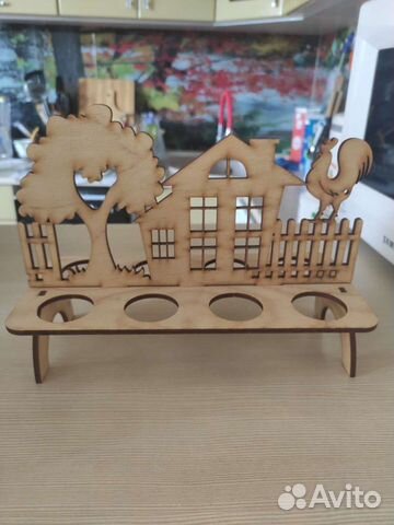 Подставка для пасхальных яиц дерево