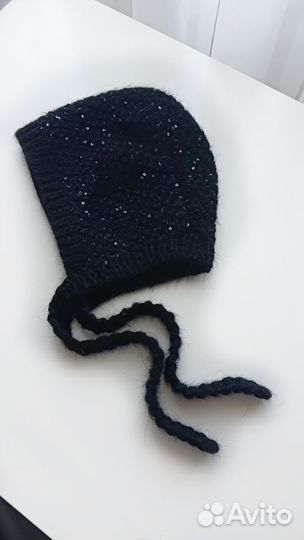 Чепчик женский с пайетками королевскими