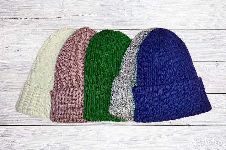 Шапка женская вязаная ручная работа