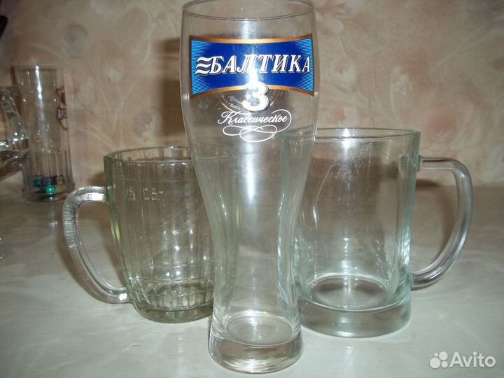 Пивные кружки, бокалы и фужеры