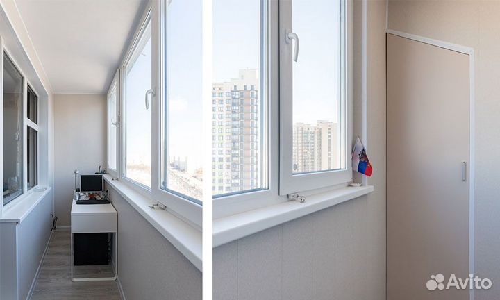 Остекление балкона пвх