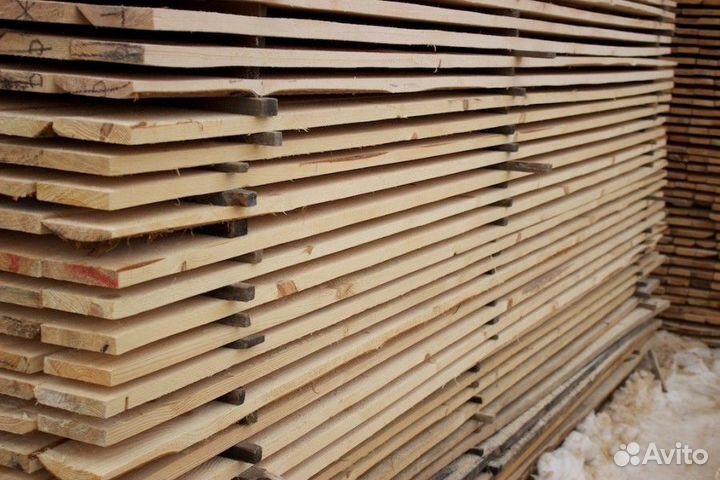 Доска хвоя сухая строганная категории В