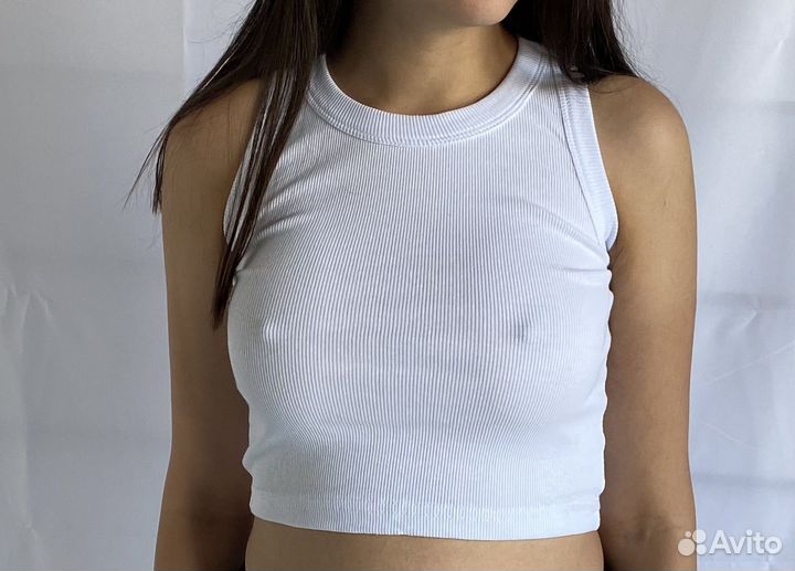 Кроп топ в рубчик