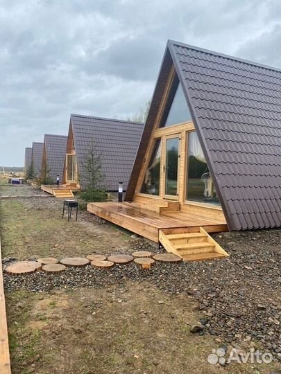 Строительство A-frame шалаш под ключ