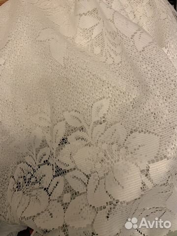 Тюль, занавески с воланом и петлями на окно