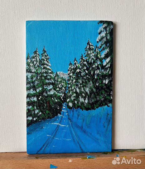 Картина акрилом на холсте