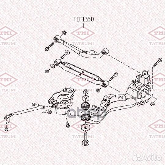 Сайлентблок верхнего поперечного рычага зад п