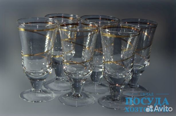 Набор рюмок 35мл Вулкан /6шт/змейка/ Ч