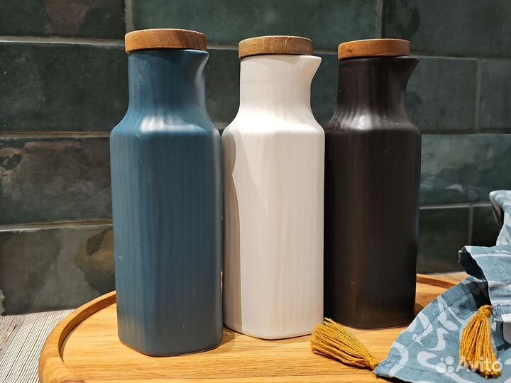 Бутылочки керамические для масла