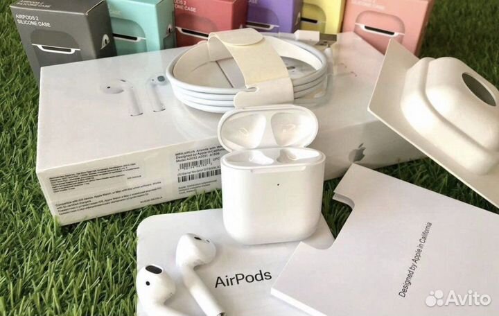 Airpods 2 premium (бесплатная доставка, чехол)