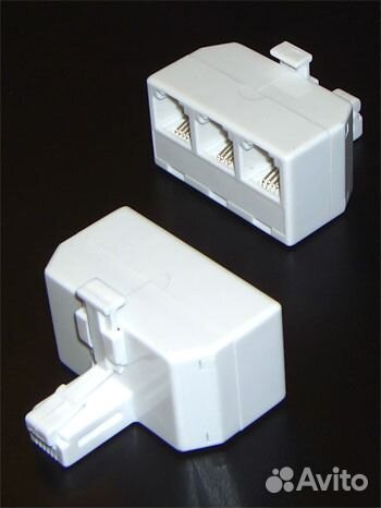 Телефонный тройник новый