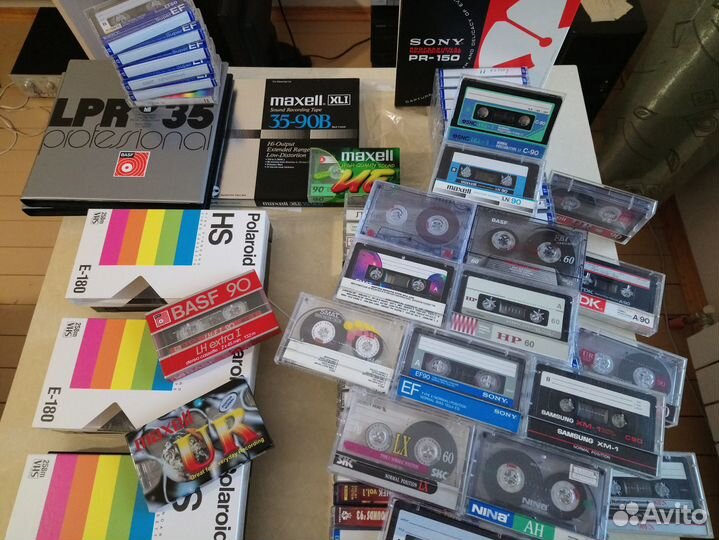 Запись на кассеты, катушки, видеокассеты