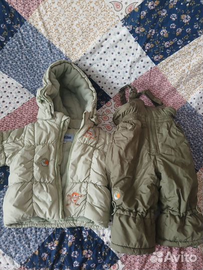 Зимний комбинезон для мальчика р.74
