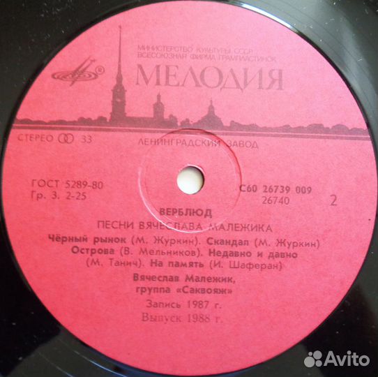 Песни Вячеслава Малежика