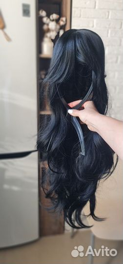 Парик чёрный с челкой