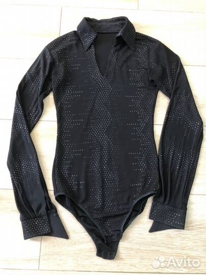 Черные боди без страз для бальных танцев