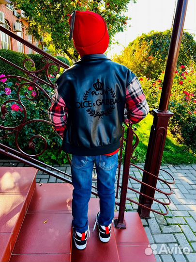 Стильный комплект свитшот+бомбер dolce&gabbana