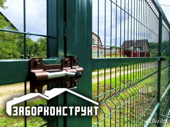 Ворота распашные (профнастил, евроштакетник, сетка