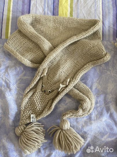 Шапочка шарф варежки меринос