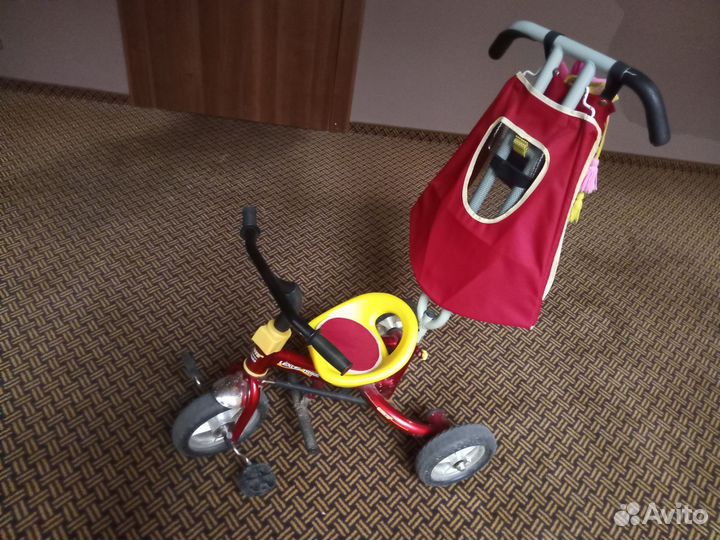 Детский велосипед с ручкой бу