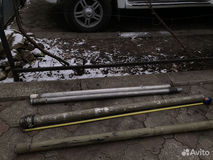 Мачта телескопическая с лебедкой и антеной