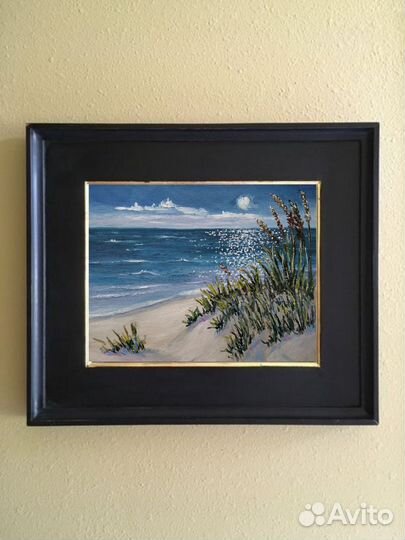 Картина Маслом Морской Пейзаж Куршская Коса