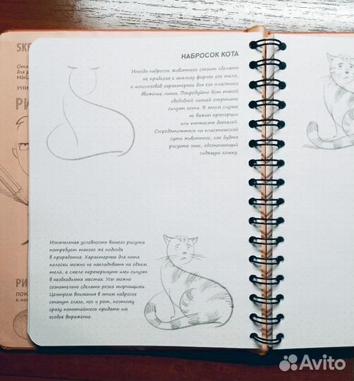 Скетчбук с уроками рисования, базовый уровень