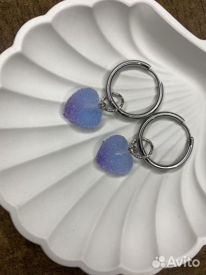 Серьги трансформеры с подвесами Конго