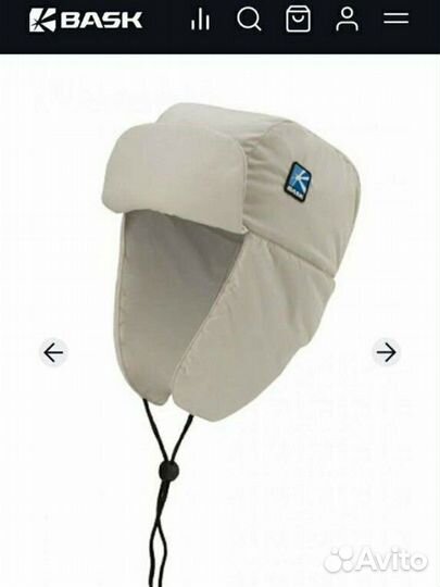 Зимняя шапка-ушанка Bask (пух), р.55-56