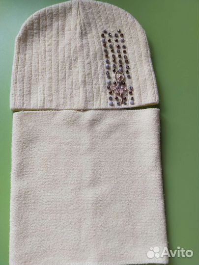 Шапка и снуд для девочки