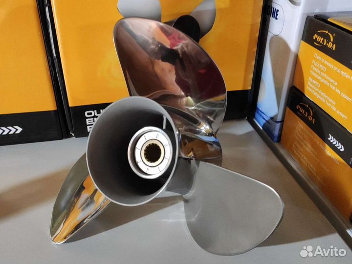 Гребной винт Yamaha 150-300; 3*13-3/4*19, сталь