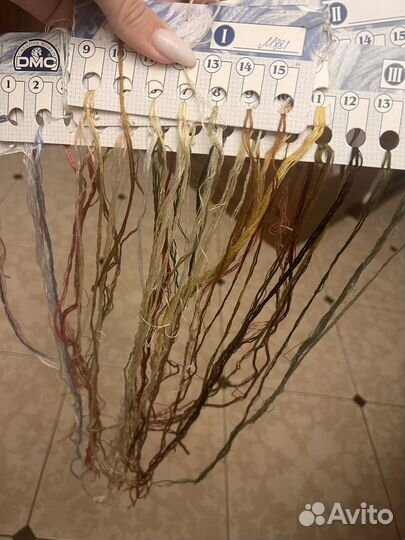 Остатки от набора для вышивания rto