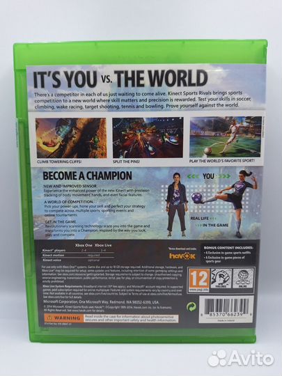 Kinect Sports Rivals xbox one (б/у, англ.)