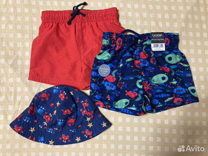 Плавки детские и панама George на 1,5-2 года