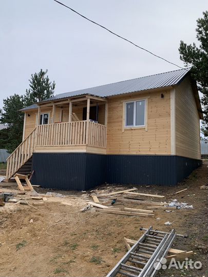 Каркасный дом 6 на 9 с крыльцом