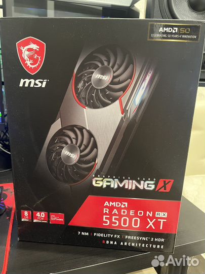 Видеокарта MSI Radeon rx5500xt gaming X