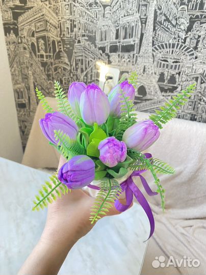 Букет из мыла ручной работы