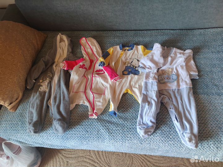 Вещи пакетом 56-80, Куртки, комбезы, костюмы